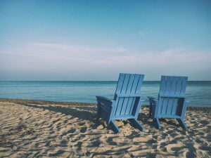 beach scene representing retirement