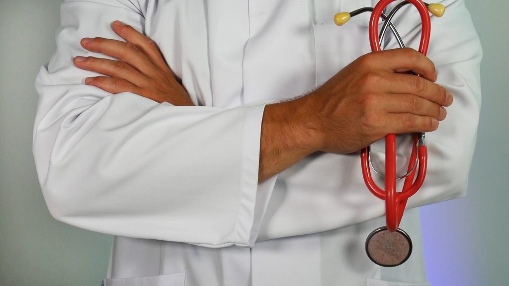 doctor diagnosing a bad business broker